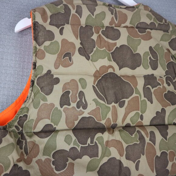 Eddie Bauer 1980s Vintage Reversible Duck Vest Mens Medium - Picture 6 of 8